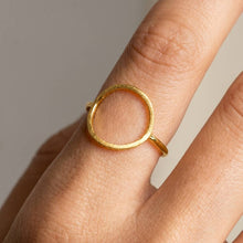 Load image into Gallery viewer, 18K Gold Dipped Open Circle Ring
