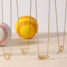 Load image into Gallery viewer, Minimalist Beach Wave Surfboard Necklace

