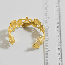 Load image into Gallery viewer, Gold Sea Life Cuff Bracelet
