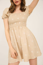 Load image into Gallery viewer, DAISY SMOCKED MINI DRESS
