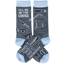 Load image into Gallery viewer, I'll Be In The Garage Socks
