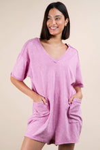 Load image into Gallery viewer, Mineral Washed Oversized Romper
