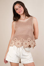 Load image into Gallery viewer, Floral Crochet Top
