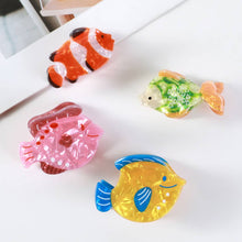 Load image into Gallery viewer, Tropical Fish Small Hair Claw Clip
