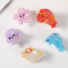 Load image into Gallery viewer, Ocean Friends Mini Hair Claw Clip
