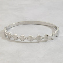 Load image into Gallery viewer, Stainless Steel Seashell Charm Bangle Bracelet

