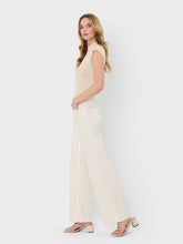 Load image into Gallery viewer, HIGH RISE FULL LENGTH STRIPED WIDE LEG JEANS V3836STR
