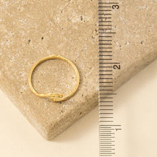 Load image into Gallery viewer, Wave Cutout Adjustable Ring
