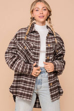 Load image into Gallery viewer, Fall Vibes Plaid Print Shacket
