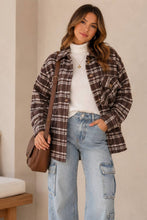 Load image into Gallery viewer, Fall Vibes Plaid Print Shacket
