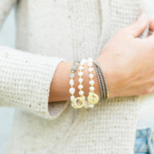 Load image into Gallery viewer, Pearl with Cross Bracelet
