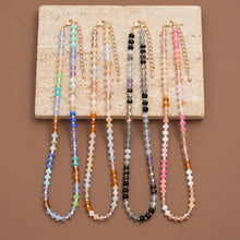 Load image into Gallery viewer, Mixed Glass Beaded Strand Necklace
