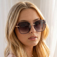 Load image into Gallery viewer, Oversized Square Cutout Cat Eye Sunglasses
