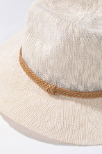 Load image into Gallery viewer, Nubby Panama Hat with Braid Trim
