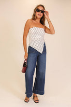 Load image into Gallery viewer, Polka Dot Darling Asymmetrical Tube Top
