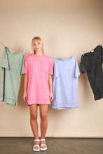 Load image into Gallery viewer, Mineral Washed Oversized Mini Dress
