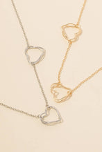 Load image into Gallery viewer, Triple Layered Heart Charms Chain Necklace
