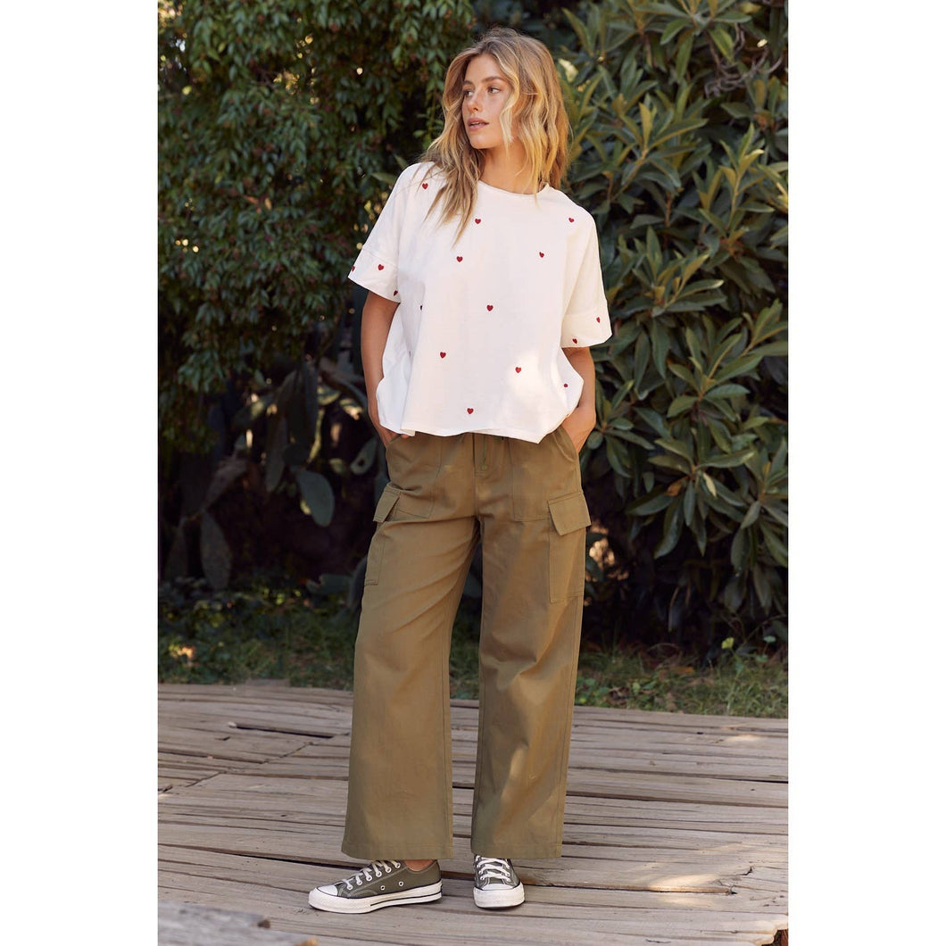 Cotton Twill Cargo Pants