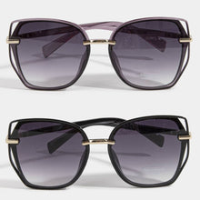 Load image into Gallery viewer, Oversized Square Cutout Cat Eye Sunglasses
