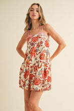Load image into Gallery viewer, Floral Print Bubble Hem Adjustable Straps Dress

