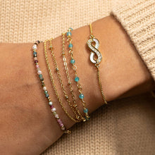 Load image into Gallery viewer, Delicate Stone Pulley Bracelet
