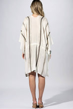 Load image into Gallery viewer, Porcelain Stripe Kimono Ruana
