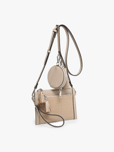 Load image into Gallery viewer, Mirabel Woven Double Zip Crossbody
