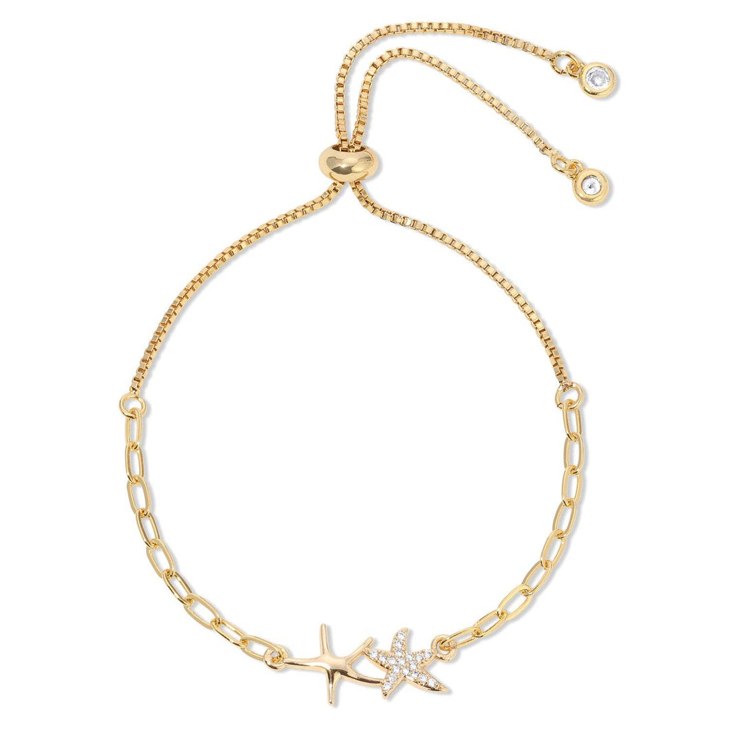 Double Starfish Pulley Bracelet