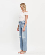 Load image into Gallery viewer, High Rise Raw Hem Wide Leg Jeans
