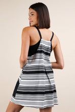 Load image into Gallery viewer, Striped Mini Dress W/ Shorts
