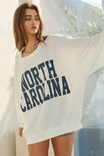 Load image into Gallery viewer, NORTH CAROLINA Oversized Graphic Sweatshirt
