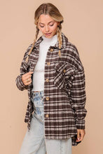 Load image into Gallery viewer, Fall Vibes Plaid Print Shacket
