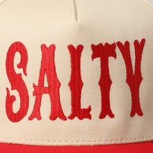 Load image into Gallery viewer, SALTY Lettering Embroidery Two-Tone Trucker Hat
