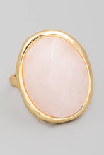 Load image into Gallery viewer, Round Oval Stone Ring
