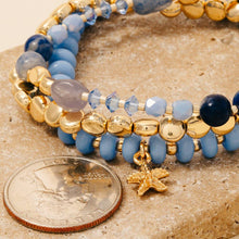Load image into Gallery viewer, 3Pc Pebble Stone Beaded Bracelet Set
