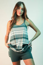 Load image into Gallery viewer, Striped Mini Dress W/ Shorts
