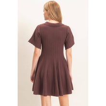 Load image into Gallery viewer, Ribbed Knit Collared Dress
