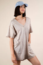 Load image into Gallery viewer, Mineral Washed Oversized Romper
