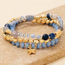 Load image into Gallery viewer, 3Pc Pebble Stone Beaded Bracelet Set

