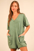 Load image into Gallery viewer, Mineral Washed Oversized Romper
