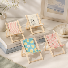 Load image into Gallery viewer, CouldNook Mini Foldable Beach Lounge Chair Phone Stand - Desk Phone
