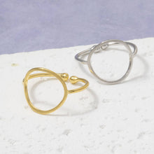 Load image into Gallery viewer, 18K Gold Dipped Open Circle Ring
