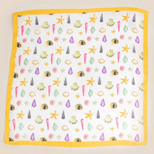 Load image into Gallery viewer, Sealife Multi Seashells Bandana Scarf
