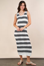 Load image into Gallery viewer, Stripe Sweater Midi Dress
