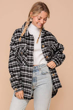 Load image into Gallery viewer, Fall Vibes Plaid Print Shacket
