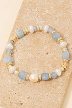 Load image into Gallery viewer, Mixed Stone And Pearl Beaded Bracelet
