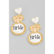 Load image into Gallery viewer, Bride Diamond Ring Earrings
