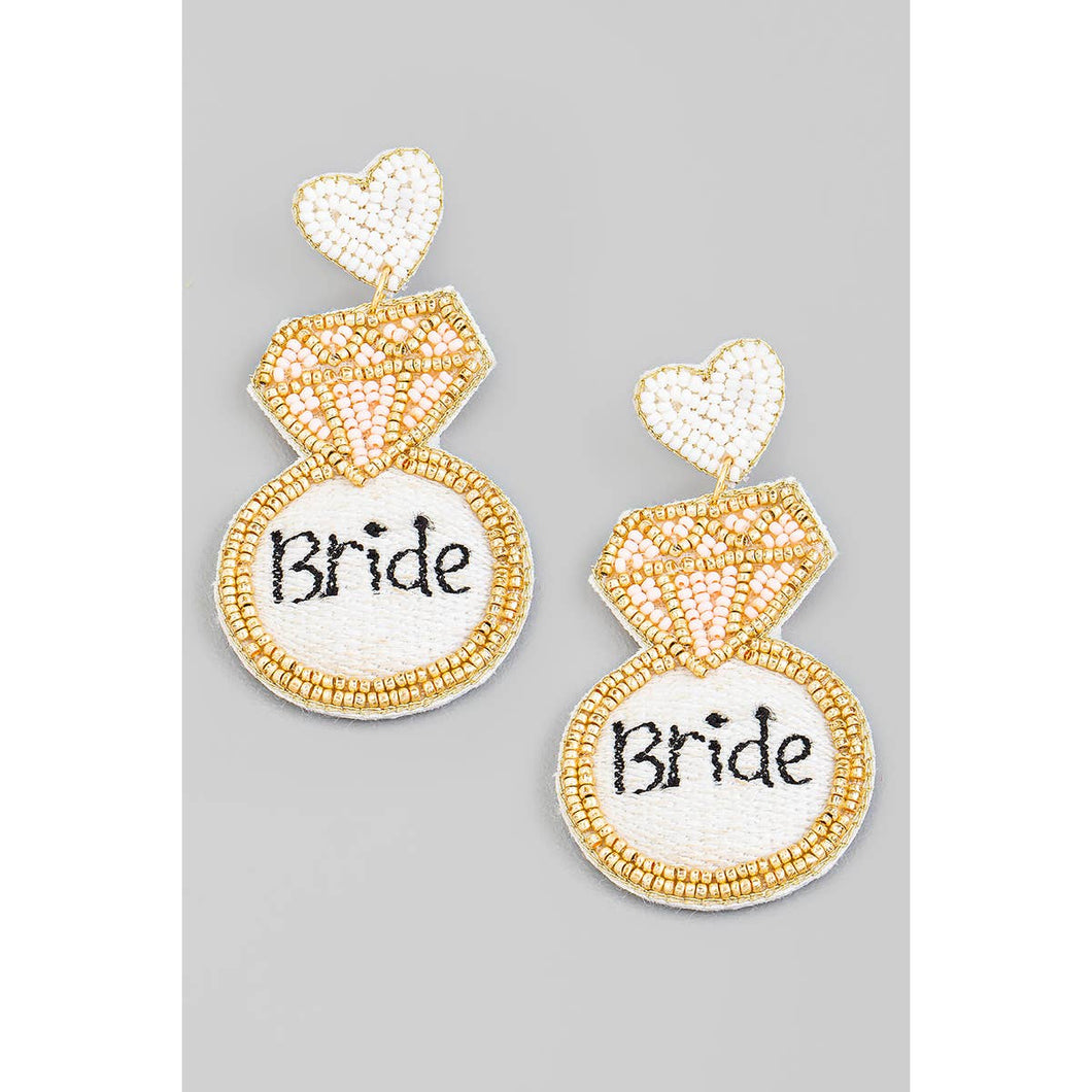 Bride Diamond Ring Earrings