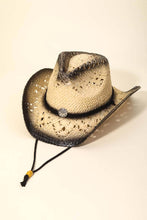 Load image into Gallery viewer, Rope Strap Straw Braided Cowboy Hat
