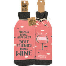 Load image into Gallery viewer, Friends Bring Happiness Bottle Sock
